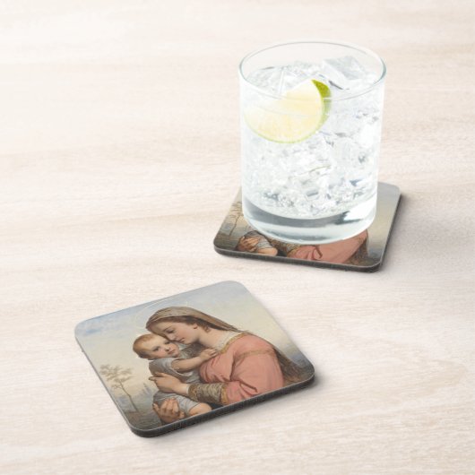 Madonna und Kind Getränkeuntersetzer (Rechte Seite)