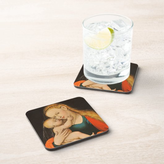 Madonna und Kind Getränkeuntersetzer (Rechte Seite)