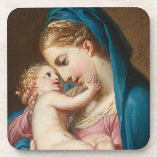 Madonna und Kind Getränkeuntersetzer (Vorderseite)