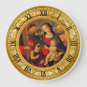 Madonna und Kind Große Wanduhr