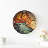 Madonna und Kind Große Wanduhr (Zuhause)
