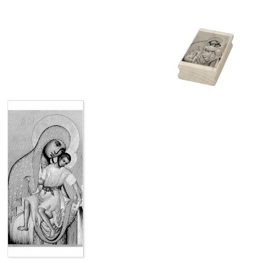 Madonna und Kind Gummistempel (Stempel)