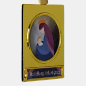 Madonna und Kind - HageMary Banner Ornament (Rechts)