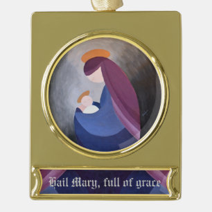 Madonna und Kind - HageMary Banner Ornament