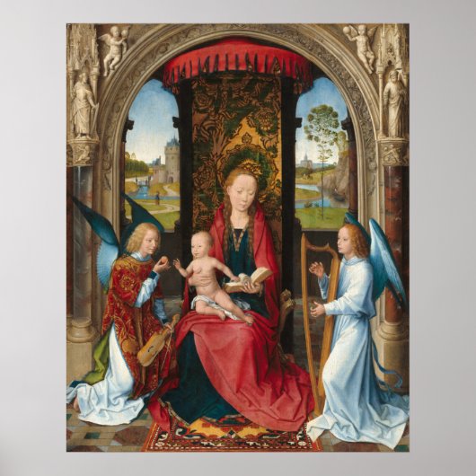 Madonna und Kind - Hans Memling Fine Art Poster (Vorne)