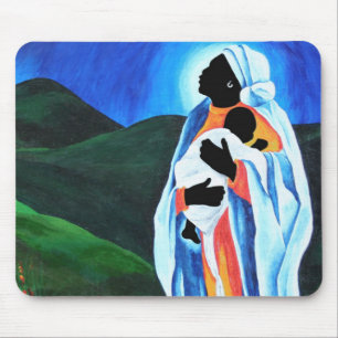 Madonna und Kind - hoffen Sie für die Welt 2008 Mousepad
