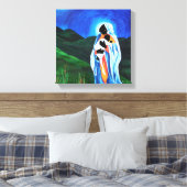 Madonna und Kind - Hoffnung für die Welt 2008 Leinwanddruck (Insitu (Schlafzimmer))