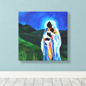 Madonna und Kind - Hoffnung für die Welt 2008 Leinwanddruck (Insitu (Holzboden))