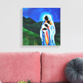 Madonna und Kind - Hoffnung für die Welt 2008 Leinwanddruck (Insitu (Wohnzimmer))