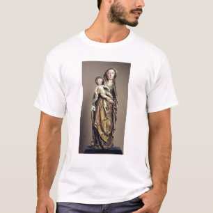 Madonna und Kind, hölzerne Skulptur T-Shirt
