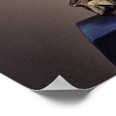 Madonna und Kind, Holzskulptur Poster (Ecke)