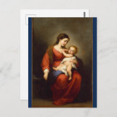 Madonna und Kind in Ruhm ... Postkarte (Vorne/Hinten)