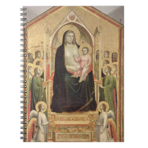 Madonna und Kind inthronisiert, c.1300-03 Notizblock