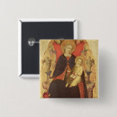 Madonna und Kind inthronisiert mit SpenderVulciano Button (Vorne & Hinten)