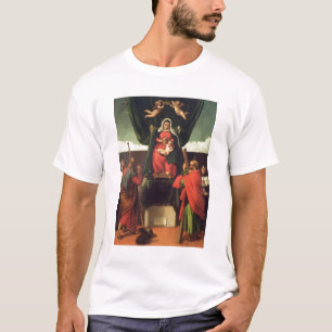 Madonna und Kind inthronisiert mit vier Heiligen, T-Shirt