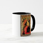 Madonna und Kind inthronisiert mit zwei frommen Tasse (VorderseiteRechts)