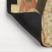 Madonna und Kind inthronisiert Mousepad (Ecke)