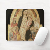 Madonna und Kind inthronisiert Mousepad (Mit Mouse)