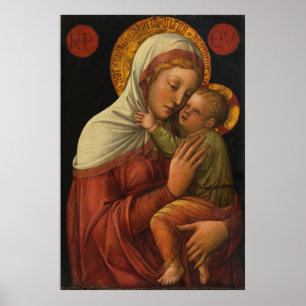 Madonna und Kind, Jacopo Bellini (1450er) Poster