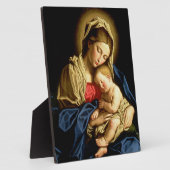 Madonna und Kind Jesus - Sassoferrato Fotoplatte (Seite)