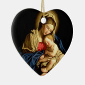 Madonna und Kind Jesus - Sassoferrato Keramikornament (Rechts)