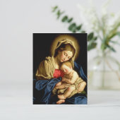 Madonna und Kind Jesus - Sassoferrato Postkarte (Stehend Vorderseite)