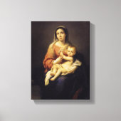 Madonna und Kind - Jungfrau Mary - Murillo Leinwanddruck (Vorderseite)