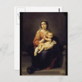 Madonna und Kind - Jungfrau Mary - Murillo Postkarte (Vorne/Hinten)