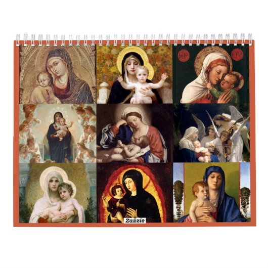 Madonna und Kind Kalender (Rückseite)