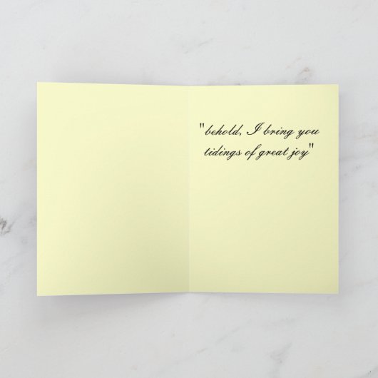 Madonna und Kind Karte (Innenseite)