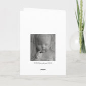 Madonna und Kind Karte (Rückseite)