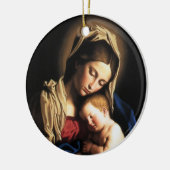 Madonna und Kind Keramik Ornament (Links)