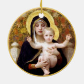 Madonna und Kind Keramik Ornament (Hinten)
