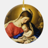 Madonna und Kind Keramikornament (Hinten)