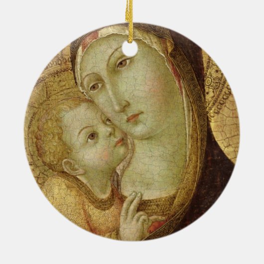 Madonna und Kind Keramikornament (Hinten)