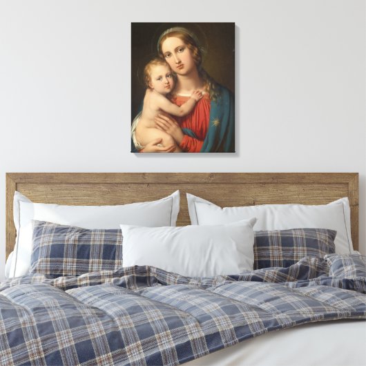 Madonna und Kind Leinwanddruck (Insitu (Schlafzimmer))