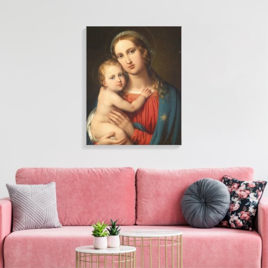 Madonna und Kind Leinwanddruck (Insitu (Wohnzimmer))