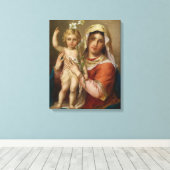 Madonna und Kind Leinwanddruck (Insitu (Holzboden))
