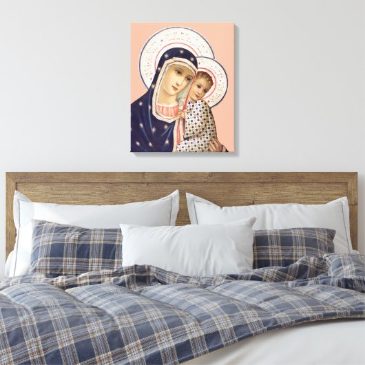 Madonna und Kind Leinwanddruck (Insitu (Schlafzimmer))