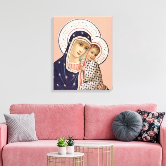Madonna und Kind Leinwanddruck (Insitu (Wohnzimmer))
