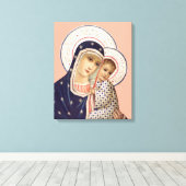 Madonna und Kind Leinwanddruck (Insitu (Holzboden))
