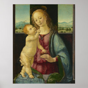 Madonna und Kind - Lorenzo Credi Kunstdruck Poster