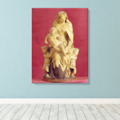 Madonna und Kind (mache) Leinwanddruck (Insitu (Holzboden))