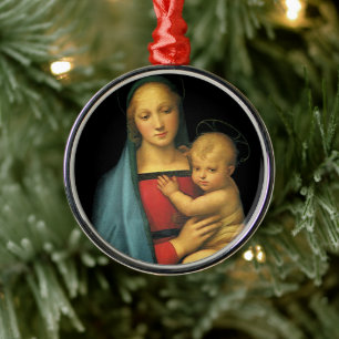 Madonna und Kind, Madonna del Granduca von Raphael Ornament Aus Metall