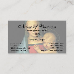 Madonna und Kind, Madonna del Granduca von Raphael Visitenkarte