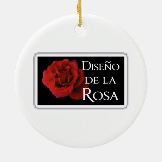 Madonna und Kind: Madrid Keramik Ornament (Hinten)