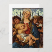 Madonna und Kind mit acht Engeln von Botticelli (Vorne/Hinten)