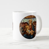 Madonna und Kind mit acht Engeln von Botticelli Jumbo-Tasse (Vorderseite Rechts)