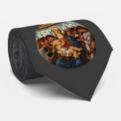 Madonna und Kind mit acht Engeln von Botticelli Krawatte (Gerollt)