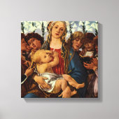 Madonna und Kind mit acht Engeln von Botticelli Leinwanddruck (Vorderseite)